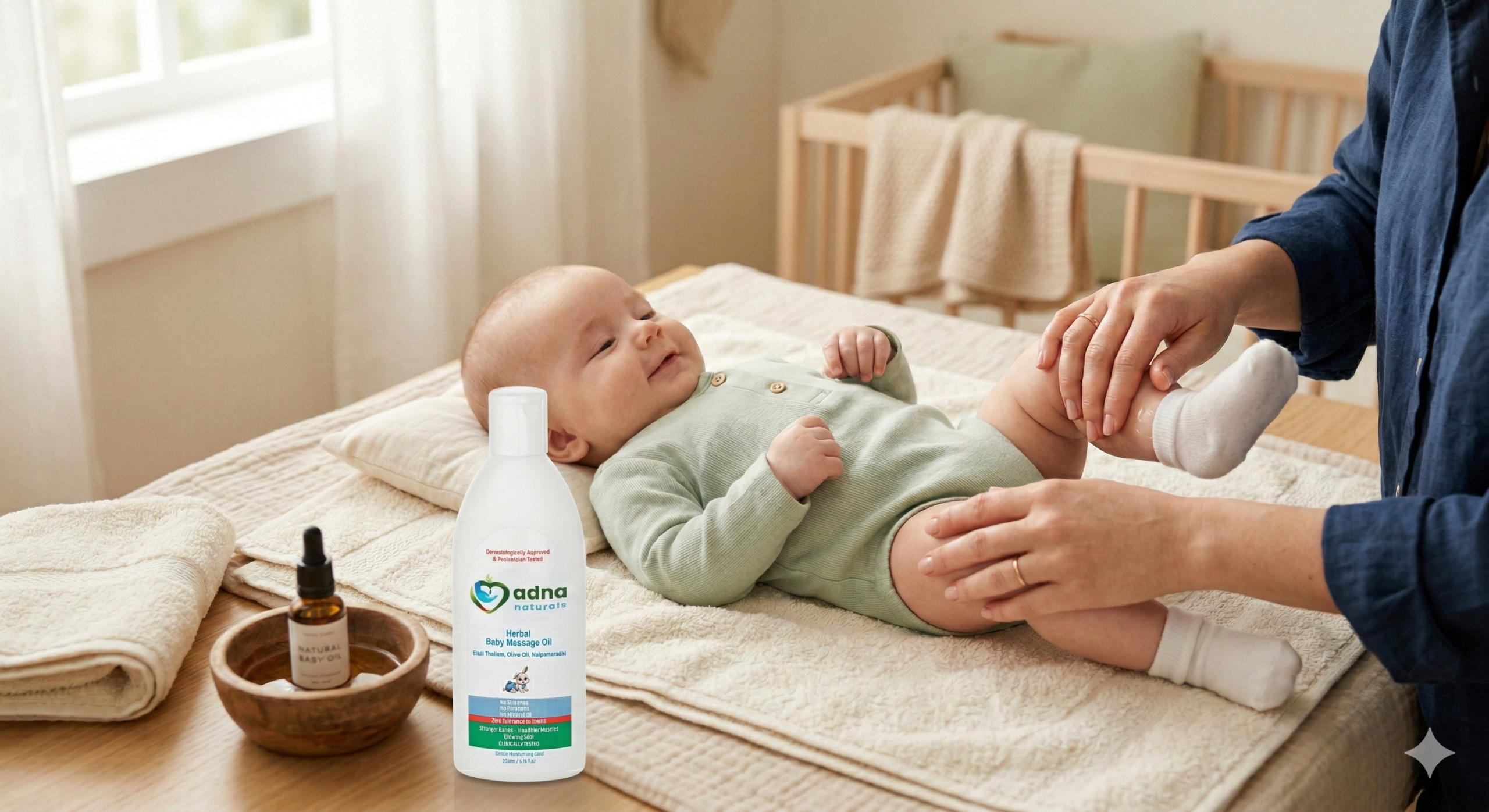 How Natural Oils Help Keep a Baby’s Skin Soft and Hydrated